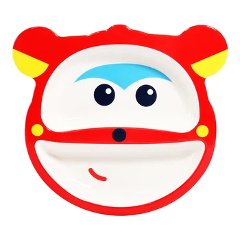 

Super Wings Baby Cartoon Tableware Set Children's Dishes Kids Dinner Baby Feeding Plate Training Bowl Spoon Fork