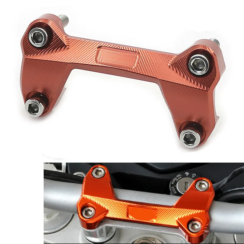 Для KTM DUKE 200 125 390 все годы Мотоцикл CNC алюминиевый руль стояки Верхняя Крышка зажим Байк DUKE200 DUKE390 DUKE125