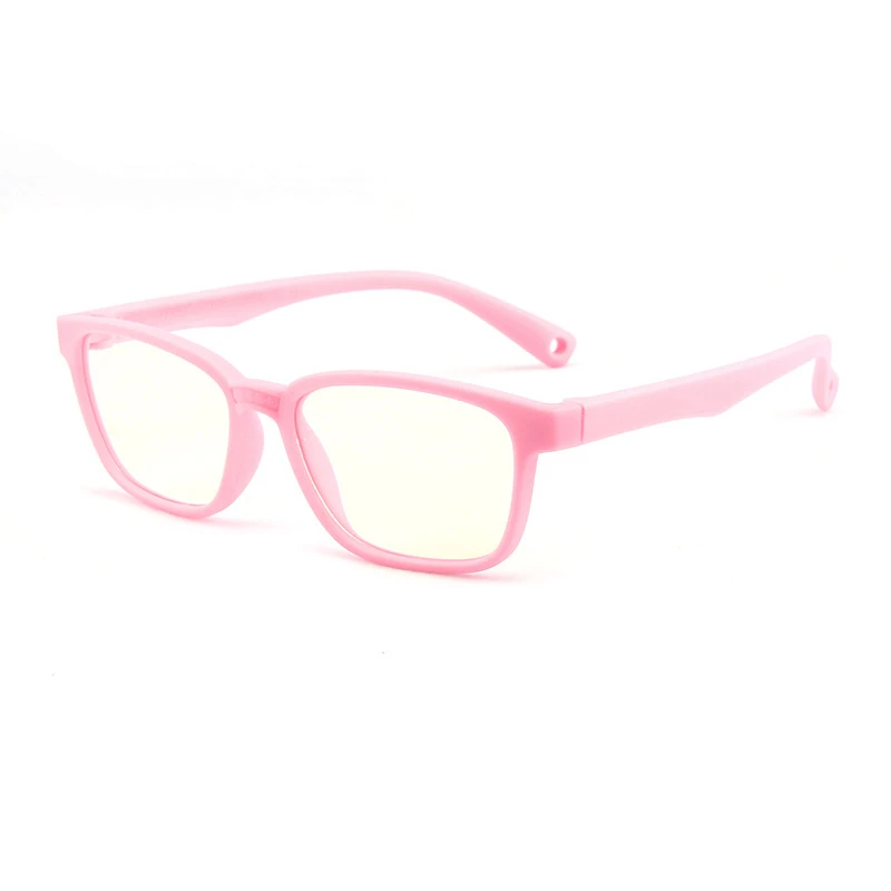 Zerosun компьютерные очки, детские очки для мальчиков и девочек, оправа для очков, мягкие силиконовые очки для мальчиков и девочек, оптические линзы для близорукости - Цвет оправы: pink