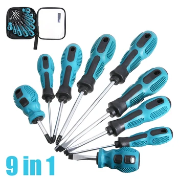 

9Pcs/Set Multifunction Screwdrivers Multi-Bit Tools Repair Torx Screw Driver Screwdriver Kit Maintenance Repairing Hand Tools