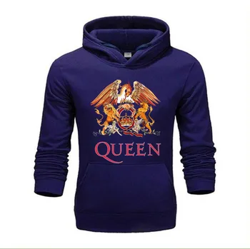 

Queen Band Hoodie LOGO Hoodies Streetwear Pullover Hoodie Over Size Nice Long Warm Male Hoodies Men's Size XS-4XL
