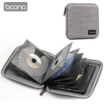 

Boona EVA CD Case CD DVD Storage Box CD Wallet 32 Disc CD Storage Bag for Car Home Office and Travel