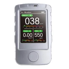Portable Air Quality Monitor pm2.5 CO2 5 in 1 Hand Held CO2 Sensor PM2.5 Particles TVOC Laser Gas Analyzer Detector Machine Portable Air Quality Monitor pm2.5 CO2 5 in 1 Hand Held CO2 Sensor PM2.5 Particles TVOC Laser Gas Analyzer Detector Machine
