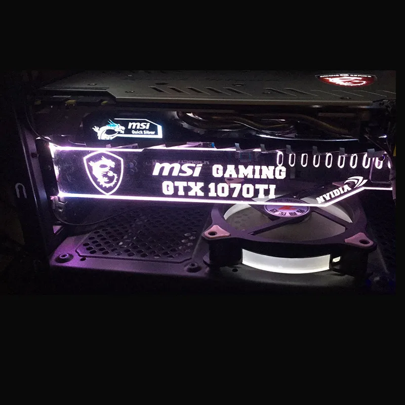 Graphics Card Stand Light Pollution Partner Jack Support Chassis Belief LED VGA Bracket RGB(12V)/ Aurora(5V) ASUS AURA