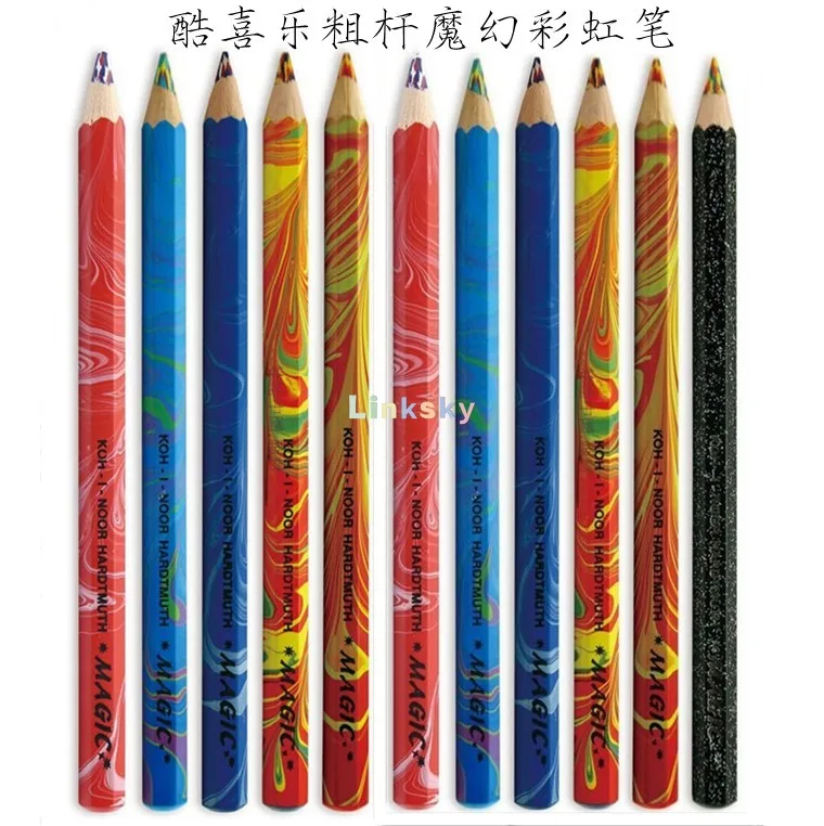 Lápices Koh I Noor Magic Lápices Multicolor Jumbo Koh-I-Noor - Pack De 5 Unidades Lápices Calidad Artistas