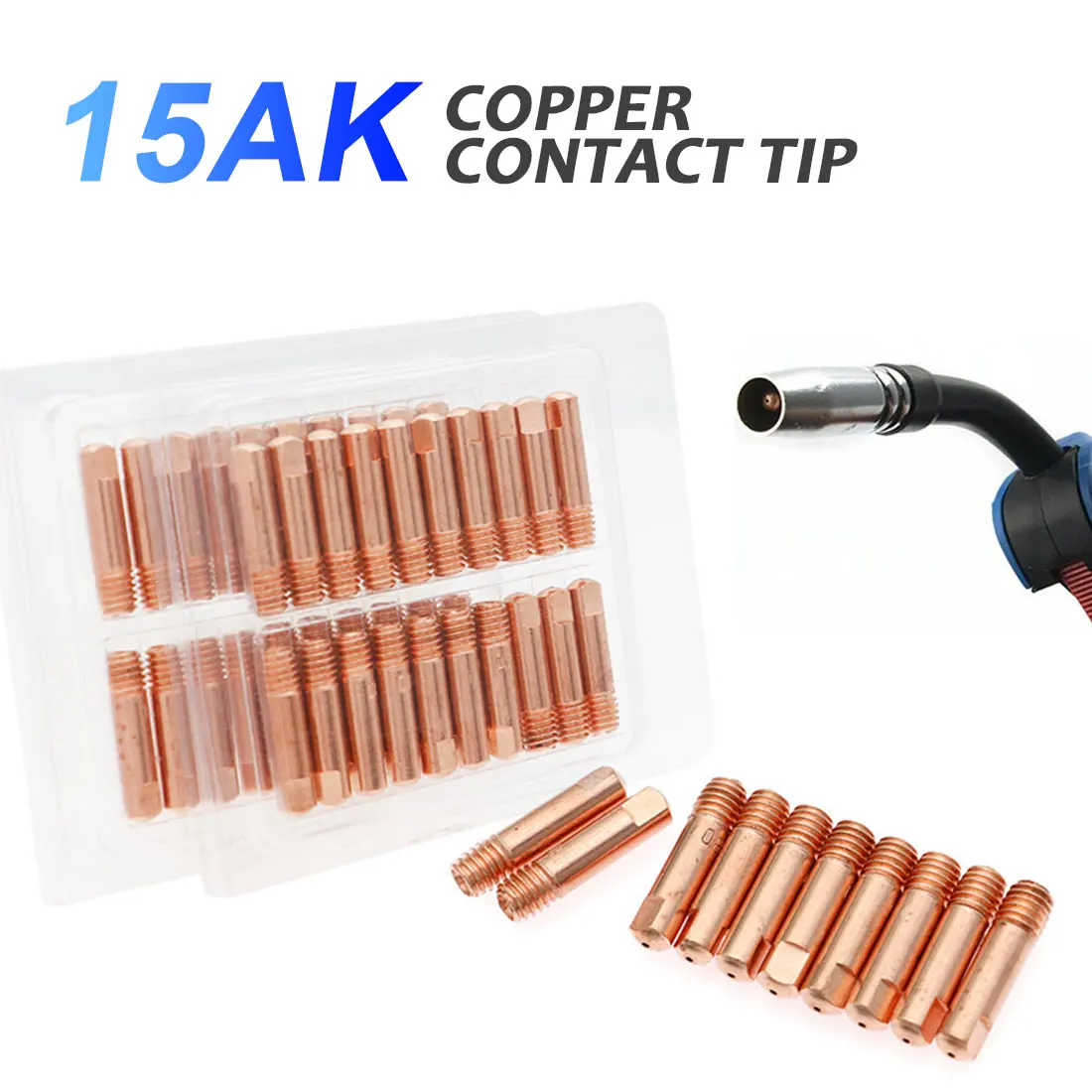 2021 The New 10/20pcs Welding Gun Conductive Tip 15AK Torch / Consumables MIG Wire Electric Tips 0.8/1.0/1.2mm | Инструменты