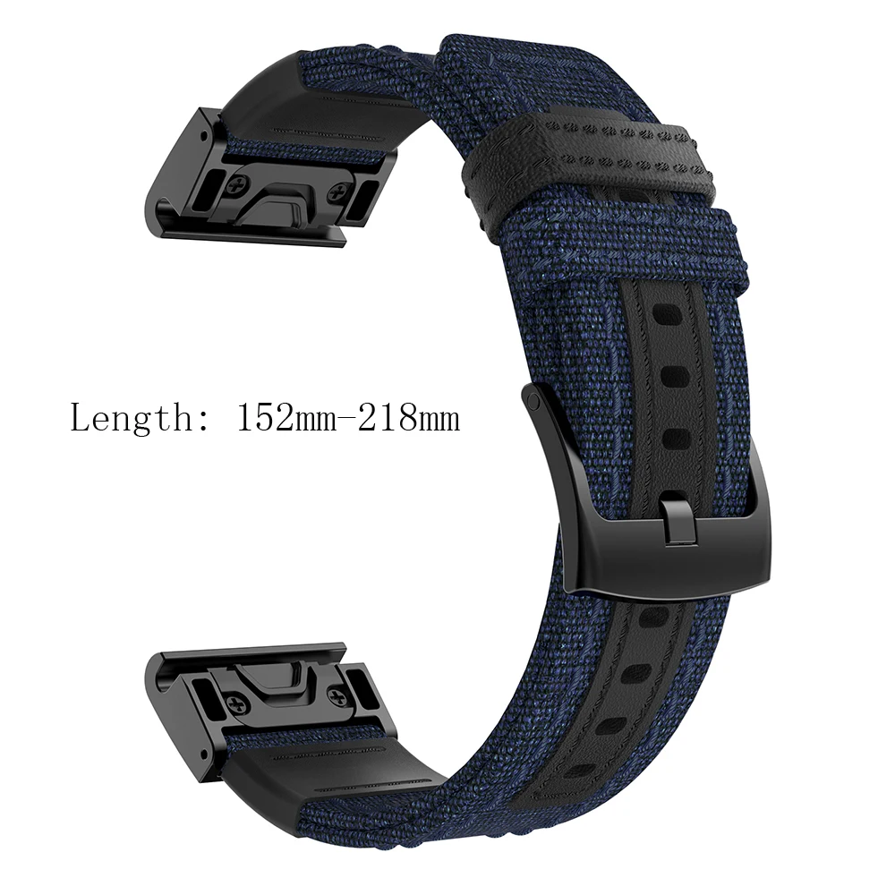 Ремешок для Garmin Fenix 6X 5X 3 3HR 6 5 plus ремешок умных часов нейлоновый ремень Forerunner 935 945 22