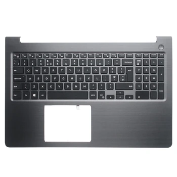 

laptop accessories New for Dell V5568 UK Laptop palmrest upper case keyboard bezel topcase cover