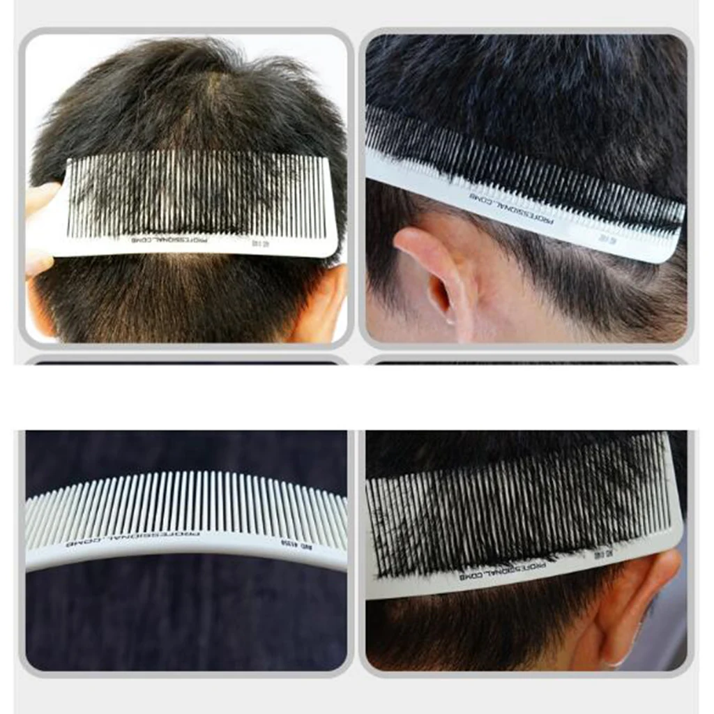 Professional Curved Shaver Hair Clipper Cutting Comb Barber Flat Top Comb Anti-static Salon Cutting Comb Hairdressing Brush