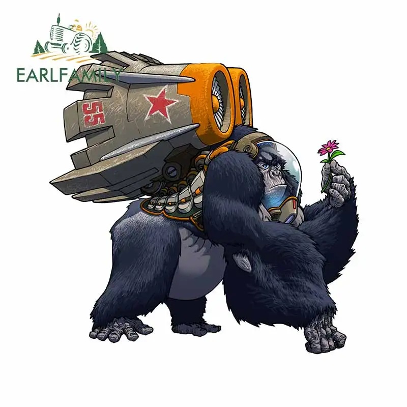 EARLFAMILY 13 см x 12 7 для Gregory Titus - Jetpack Gorilla водонепроницаемые забавные наклейки
