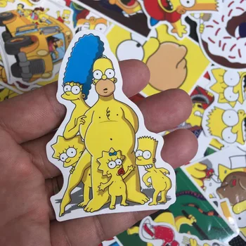 

50pcs The Simpsons Cool Waterproof Scrapbooking for wall phone luggage laptop bicycle guitar Graffiti Decal album stickers