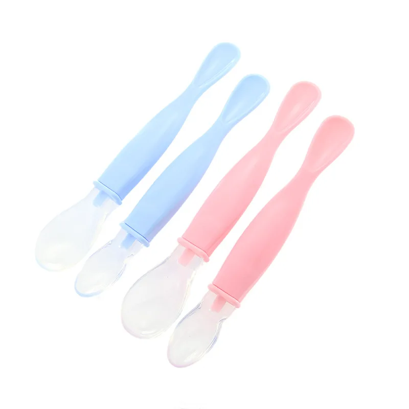 Apple с принтом «Медведь» для малышей и силиконовая ложка для грудничков, Мягкая головка подачи fu shi Шао, одежда для мамы и ребенка(Доктор Джим), 2 ложки-пакет