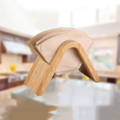 

Hand Punch Coffee Filter Paper Rack V Shaped Filter Paper Rack Bamboo Coffee Filter Paper Holder