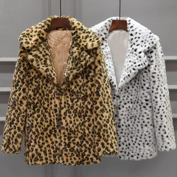 

Coats And Jackets Women Casual Warm Winter Top Ladies Leopard Print Pullover Jumper Outwear Jacket Women 2018oct11