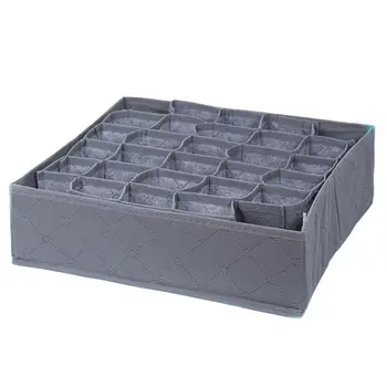 

30 Grids Folding Detachable Underwear Socks Storage Box Drawer Organizer Case