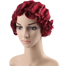 JINKAILI короткий Пикси блонд парик палец волна вьющиеся синтетические парики для черных женщин афроамериканские поддельные волосы термостойкие