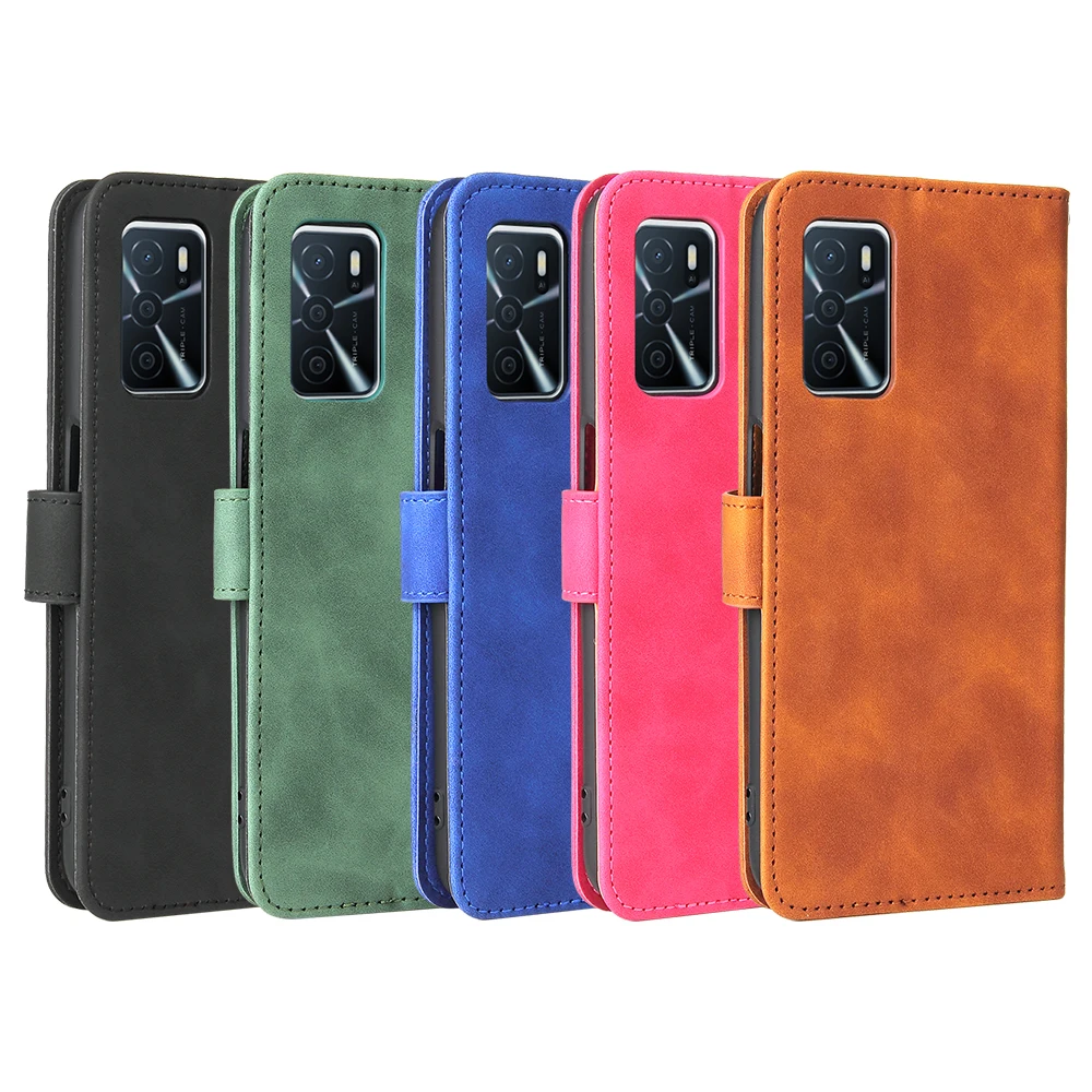 xinyunew Custodia per Oppo A16/Oppo A16S/A53S 5G,Cover Oppo A16/Oppo A16S/A53S 5G Libro,[Housse en Cuir PU Premium] [Etui à Rabat],Flip Cover per Phone Portafoglio per Oppo A16/Oppo A16S/A53S 5G,Rosso
