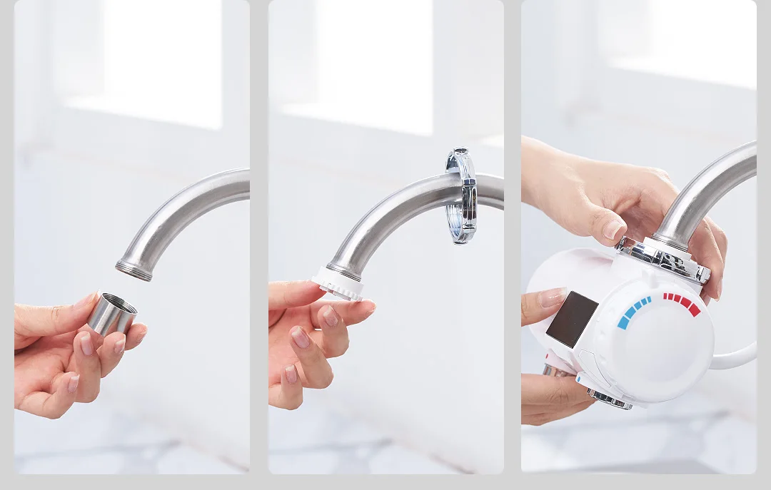 Youpin Xiaoda мгновенный кран легко установить 5 Защита IPX4 водонепроницаемый рейтинг 3