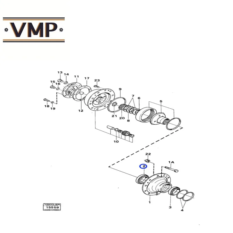 6210074 роликовый подшипник для A25G A30G A25D A40E A30F a25E 4x4 Volvo сочлененные гайки VMP|Двигатель
