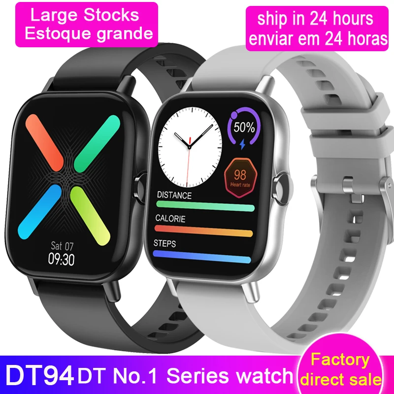 Reloj inteligente deportivo DT n. ° 1 DT94 para hombre y mujer, pulsera con Bluetooth, llamadas, pantalla de 2021 pulgadas, batería de larga duración, VS DT95 p8 plus, 1,78