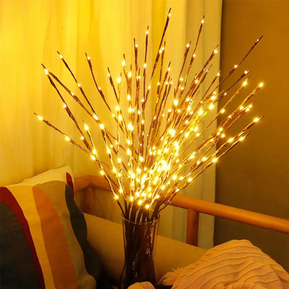 

Christmas Decorations for Home LED Willow Branch Lamp Battery Powered Decorative Christmas Ornaments Christmas Tree Decorations