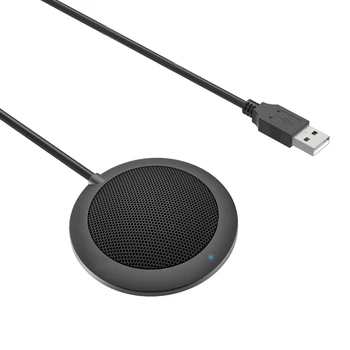 

Usb Plug Computer Tabletop Omnidirectional Condenser Boundary Conference Microphone For Recording,Gaming,Skype,Voip Call