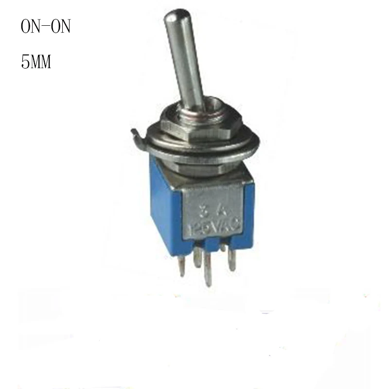 Мини-переключатель 6-контактный 5 мм ON-ON DPDT CQC UL ROHS AC 3A/125V новый рекламный