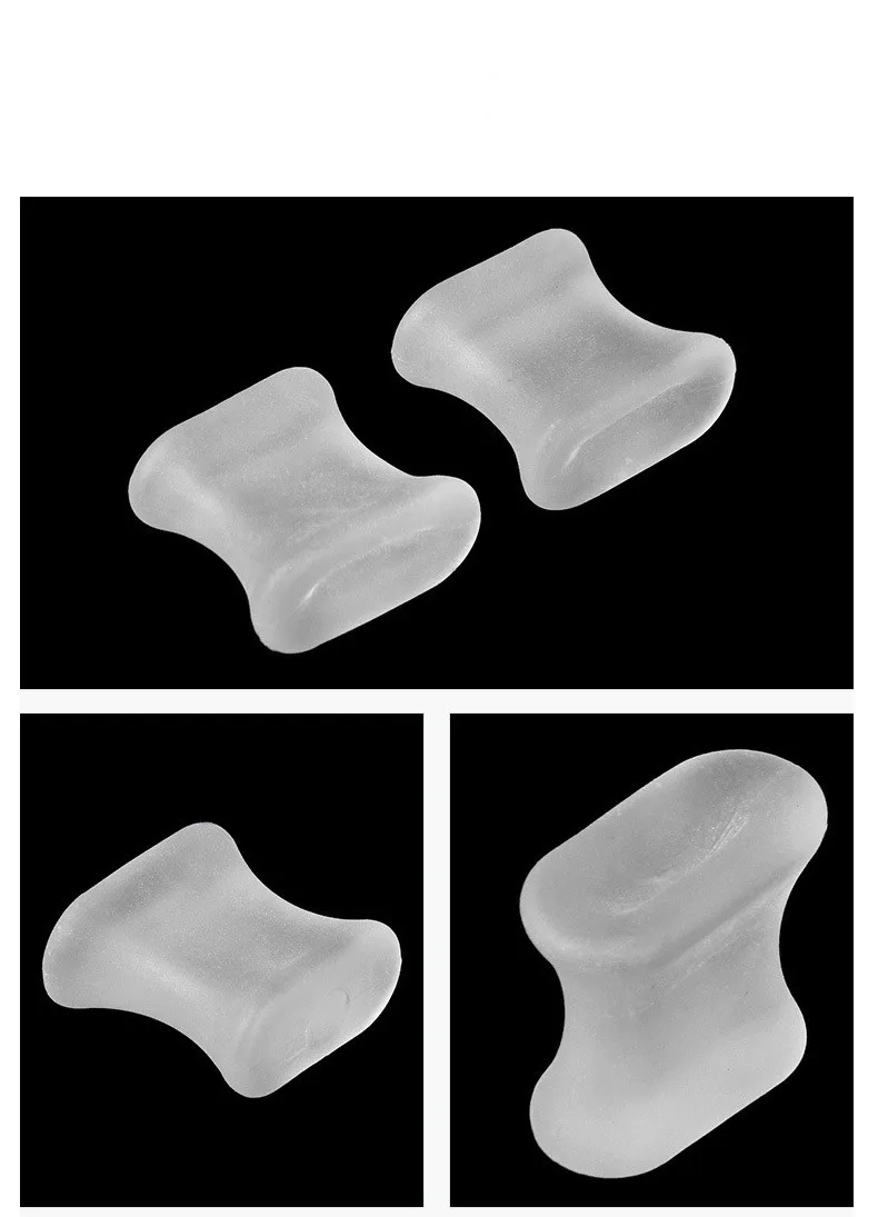 1Pair Bone Thumb Valgus Protector Silicone Foot Finger Toe Separator Bunion Adjuster Hallux Valgus Corrector Foot Care