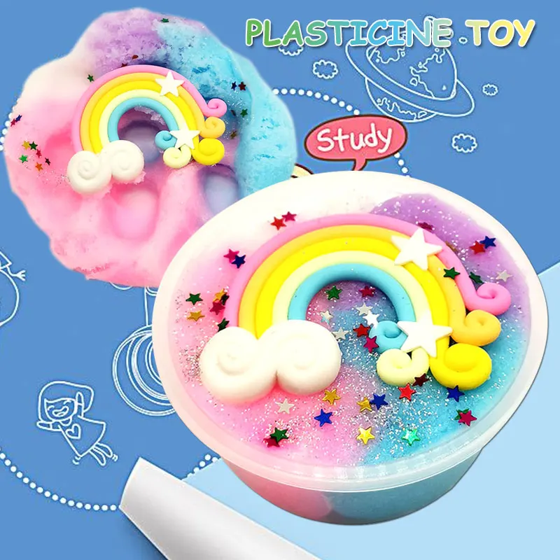 

Charms for Clay fluffy kit Glue for clay Set Toys Flavor Clay clear Clay Putty Scented Stress Mixing Antistress DIY Toys