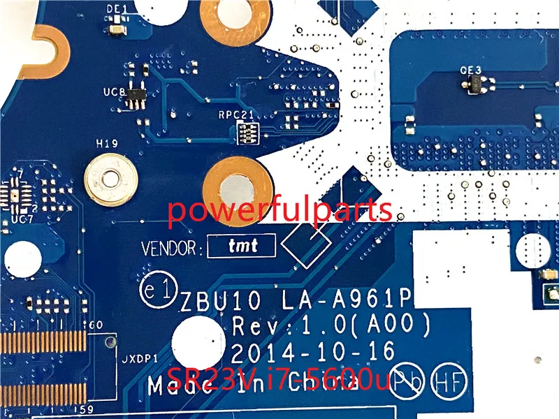 ZBU10 LA-A961P E7450 laptop motherboard For Latitude 7450 E7450 mainboard CN-0Y15C1 0Y15C1 With i7-5600U DDR3L tested ok best pc motherboard brand