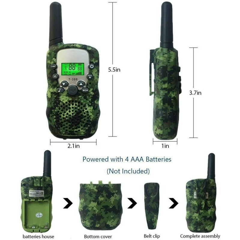 Presente de Aniversário do Miúdo Presentes de Natal T388 para Crianças Mini Walkie Talkie Crianças Rádio Brinquedos 2 Pçs - Set 9 talkie crianças rádio mini brinquedos t388 para