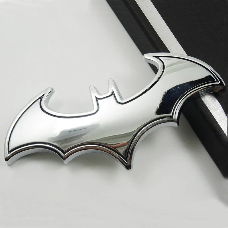 Pegatinas de Metal 3D de Batman para coche, pegatina de murciélago de  dibujos animados, placa de Metal, emblema trasero, accesorios para  automóvil motocicleta|Pegatinas para coche| - AliExpress