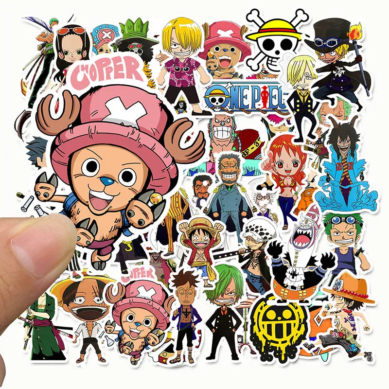 50 шт. Аниме one piece Luffy Choba Sauron наклейки one piece настенная наклейка, на холодильник багажные наклейки домик на колесах детская игрушка