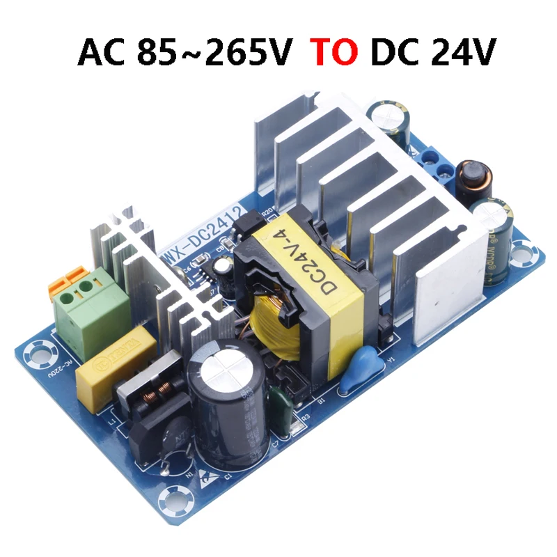 Переменный ток 100-240 В в DC 24 6A 100 Вт модуль питания плата переключатель AC-DC