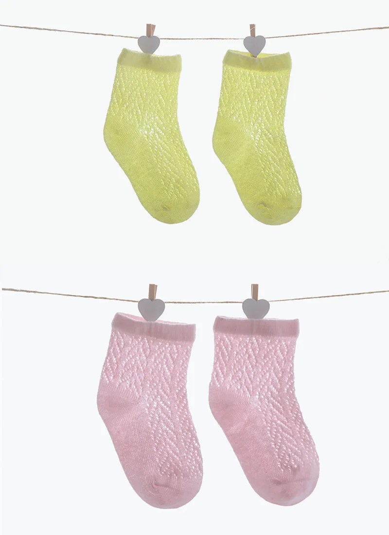 19 новых стильных летних ультратонких детских носков из больших сетчатых материалов тонкие хлопковые носки для маленьких детей Нескользящие Детские носки