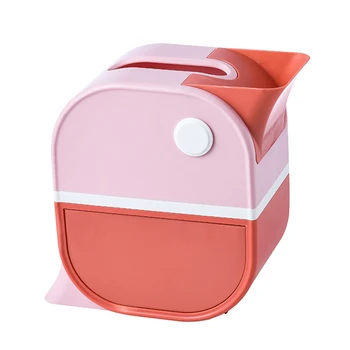 

Adorable Desktop Bedroom Storage Holder Bird Shaped With Drawer Home Office Dispenser Paper Towel Tissue Box Double Layer