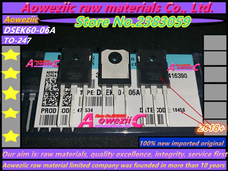 Aoweziic+ новая импортная оригинальная DSEC16-06A DSEK60-02A DSEK60-06A-247 высокое Мощность MOSFET