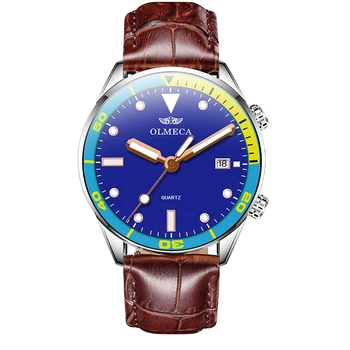 

Men's Watches OLMECA Fashion Brand Luxury Quartz Watch Chronograph Wrist Watch for Men Waterproof Watches Relogio Masculino 3010
