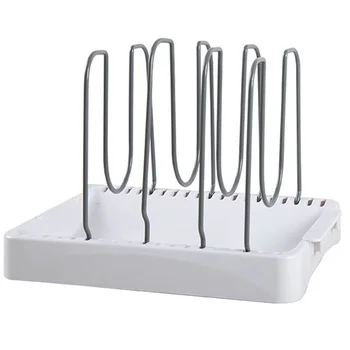 

1pc Adjustable Pot Rack Bowl Plate Storage Rack Practical Household Creative Storage Rack Storage Rack Drain Rack for Bowl
