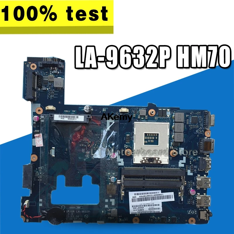 

LA-9632P Laptop motherboard for Lenovo G400 original mainboard HM70 (support Pentium CPU only)