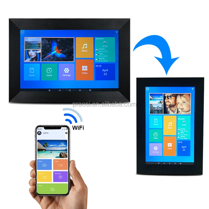 controller Gunst Communisme 10.1 Inch Frameo/Ourphoto App Multi user Delen Telefoon Sluit Video Foto  Digitale Fotolijst Wifi/Touch scherm Goedkoopste|Digitale fotolijsten| -  AliExpress