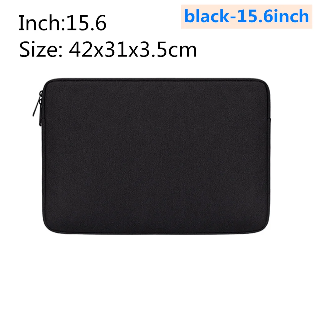 black-15.6inch Водонепроницаемый чехол для ноутбука Macbook air pro 13,3 14,1 15,4 15,6 дюймов для Apple просо ноутбук Войлок вкладыш посылка чехол - Цвет: black-15.6inch
