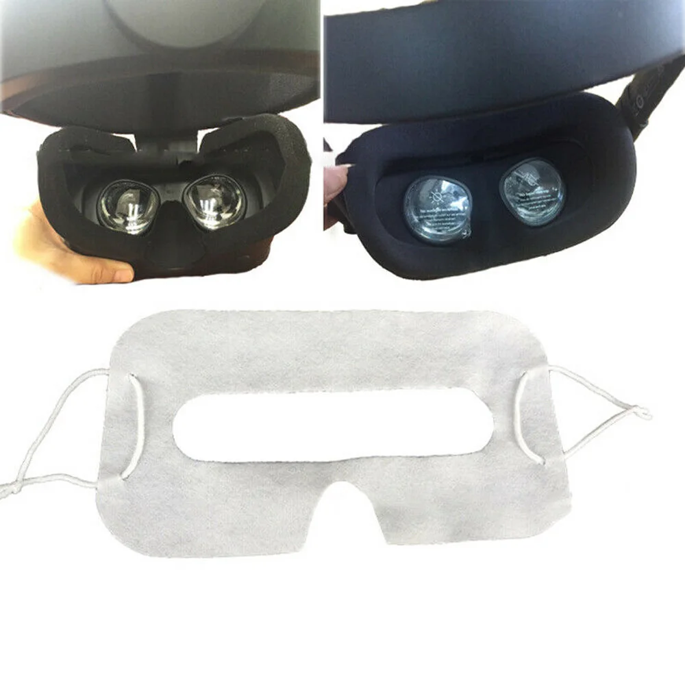 Универсальная впитывающая пот дышащая маска для глаз очки VR одноразовые 21*11,5 см