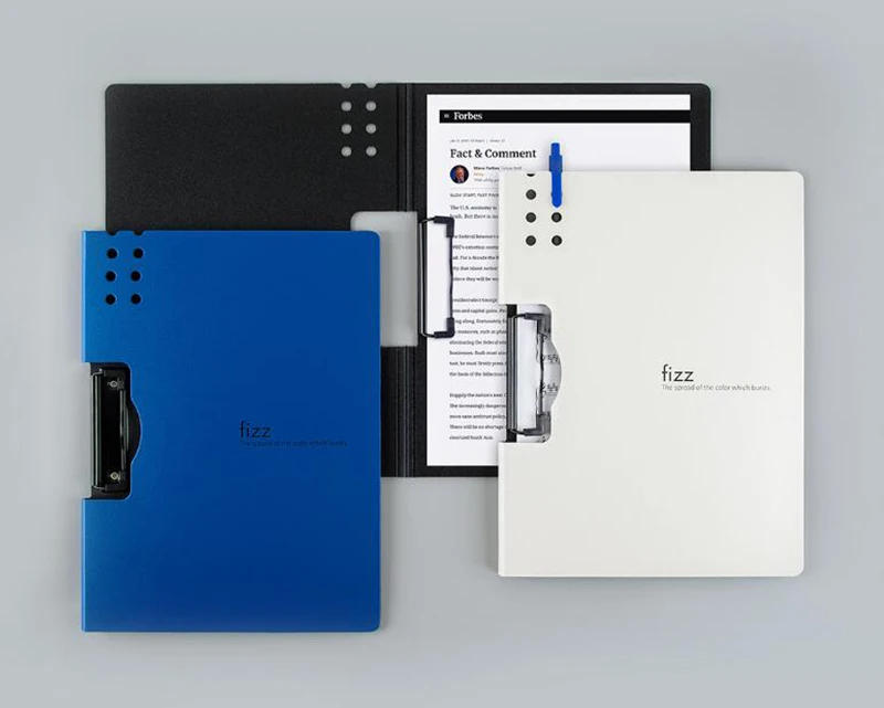 Fizz Orizzontale A4 Cartella Texture Opaca Portatile Pad Portatile Pen Tray Addensare Valigetta Scuola di Forniture Per Ufficio - immagine 2