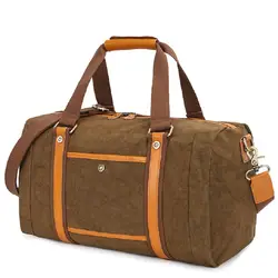 M340 винтажная корзина военные холщовые кожаные мужские дорожные сумки большие холщовые сумки для багажа выходные вещевые сумки Сумка