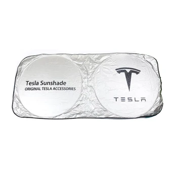 

Summer Car Window Sunshade Front Rear Windshield Sun Shade Cover for Tesla Model S Model X Model 3 UV Reflective Sun Protector