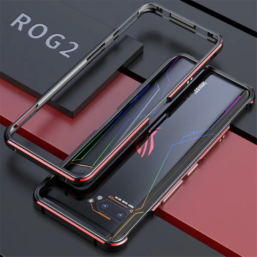 For ASUS ROG 2 ROG2 Case Metal Frame Double Color Aluminum Bumper Protect Cover for ASUS
