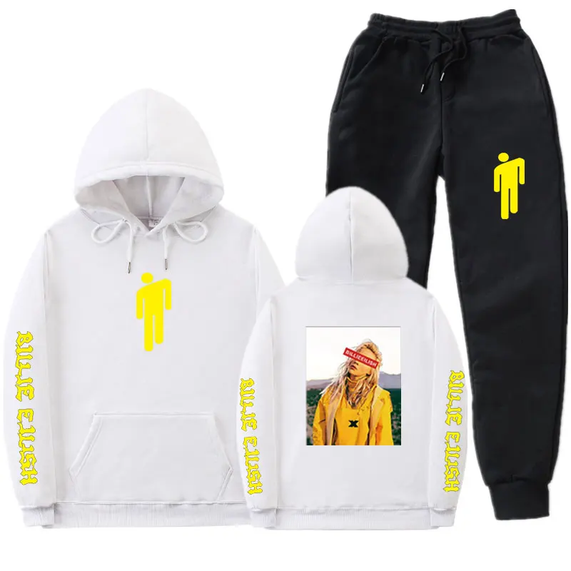 

Complete set of street style polar jacket with hooded top men's casual daily Sweatshirt Sweatpants