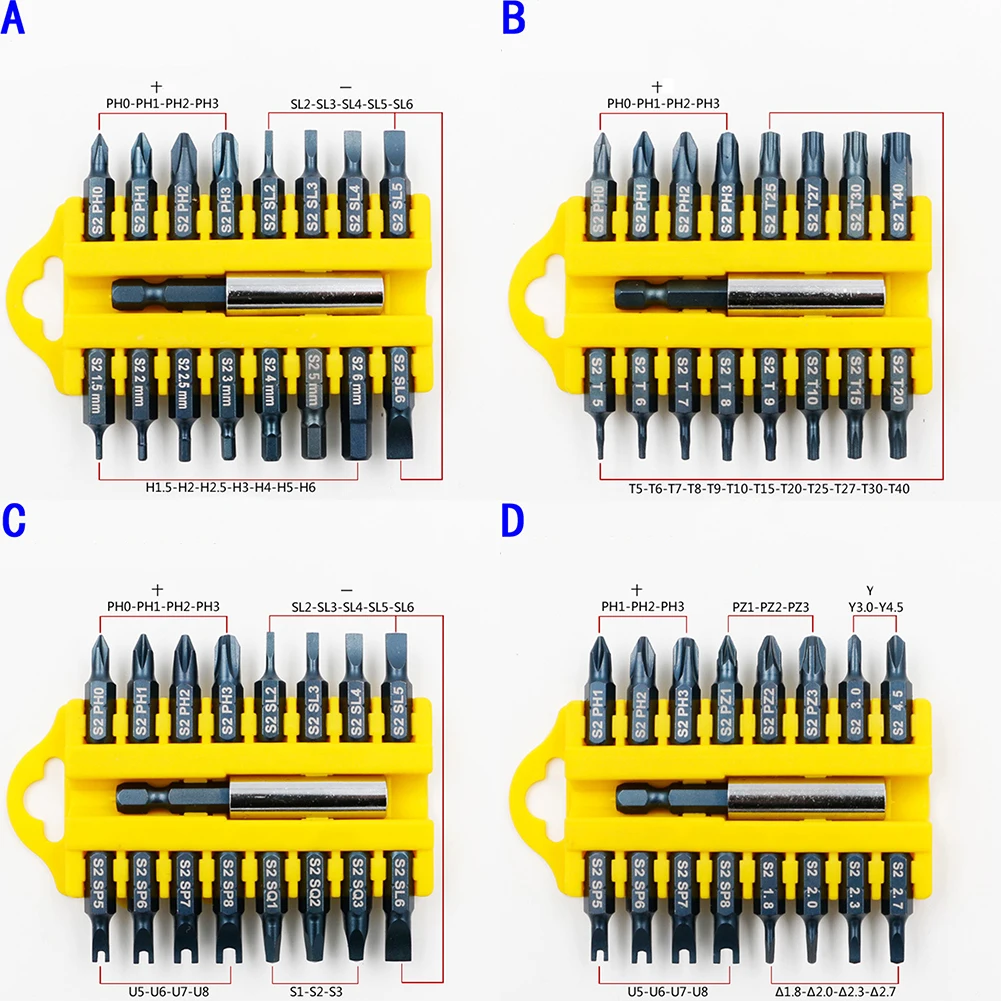 17 шт. Отвертка Набор Безопасности Torx шестигранные ручные инструменты магнитный держатель сталь вскрытия доказательство звезда винт биты