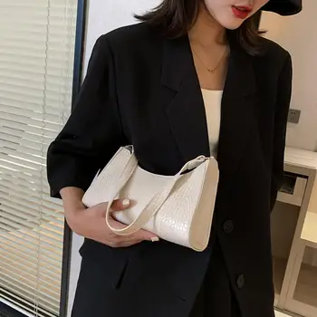 

Women New PU Leather Handbags Luxury Brand Crossbody Totes 2020 New Fashion Alligator Leather handbag Lady Shoulder Messenger Ba